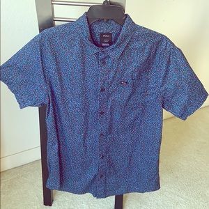 RVCA Men’s Button Up Short Sleeve Shirt